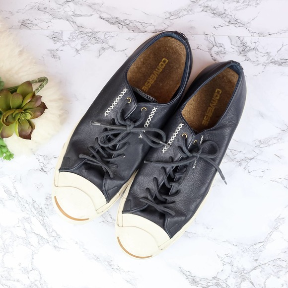 Converse Jack Purcell Black Leather 11
